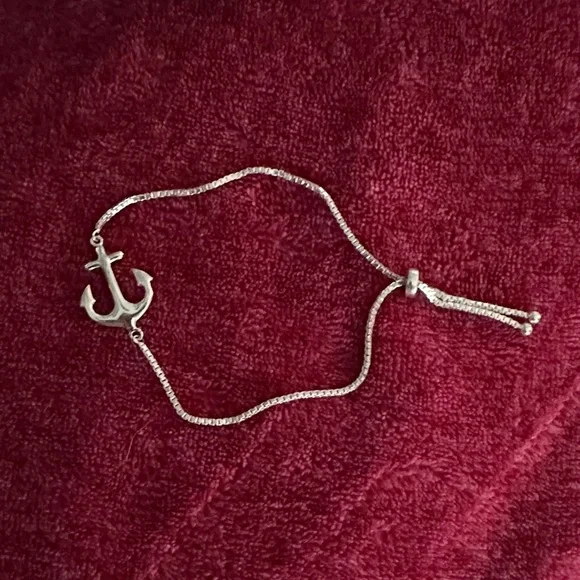 Silver Anchor Bracelet - Picture 5 of 6